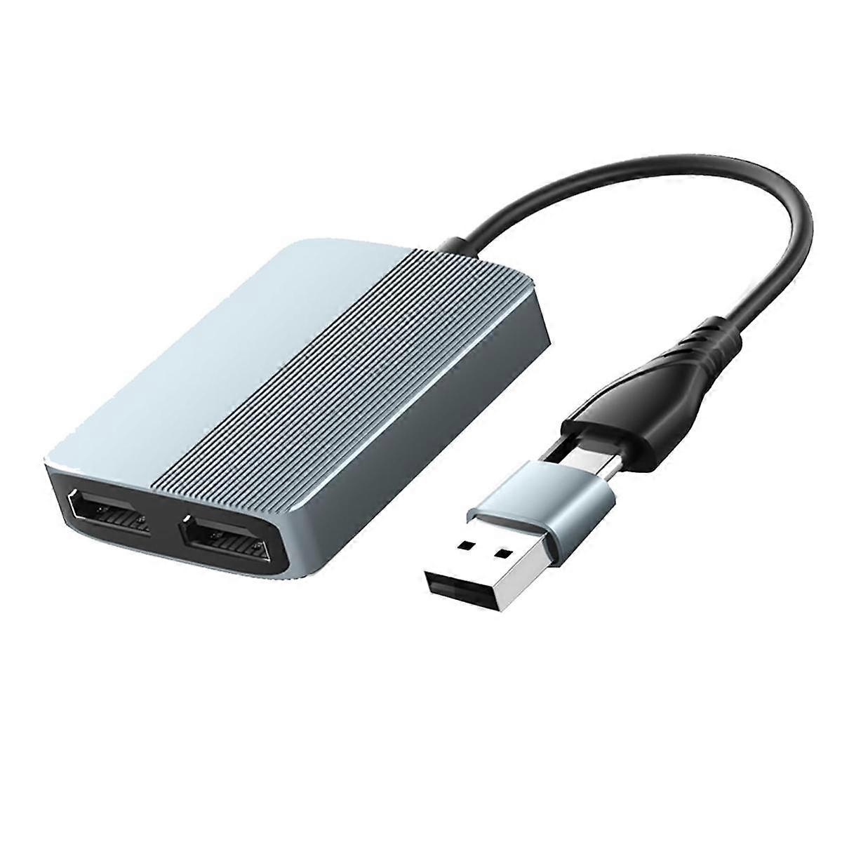 USB 3.0 to Dual -Compatible Adapter for 2 Monitor,1080p Dual Monitor Adapter,Split Extend Splitter Extended Display