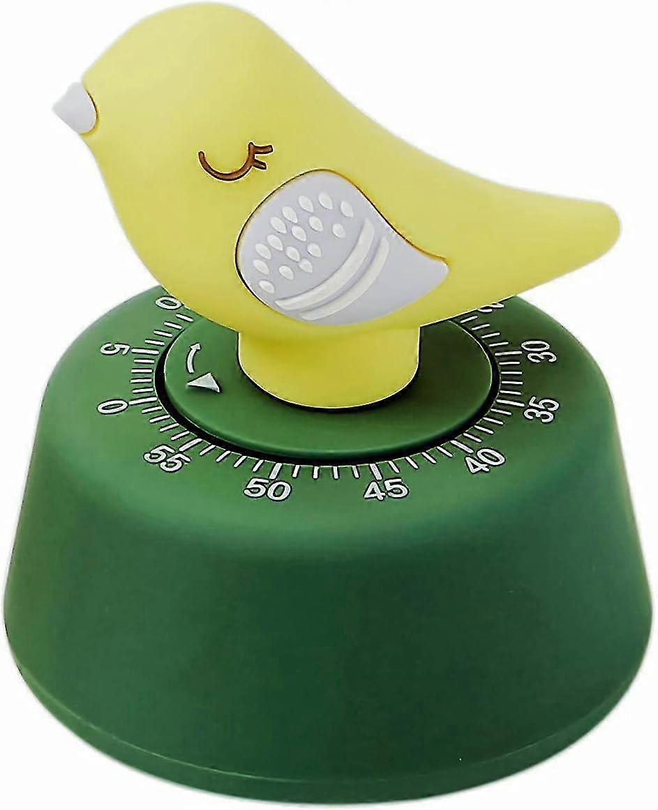 Mechanical Kitchen Timer,cute Bird Timer For Kids,wind Up 60 Minutes Manual Countdown Timer