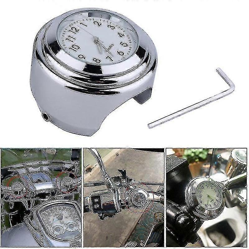 Universal Motorcycle Quartz Clock Waterproof Motorcycle Mount Handlebar Clock