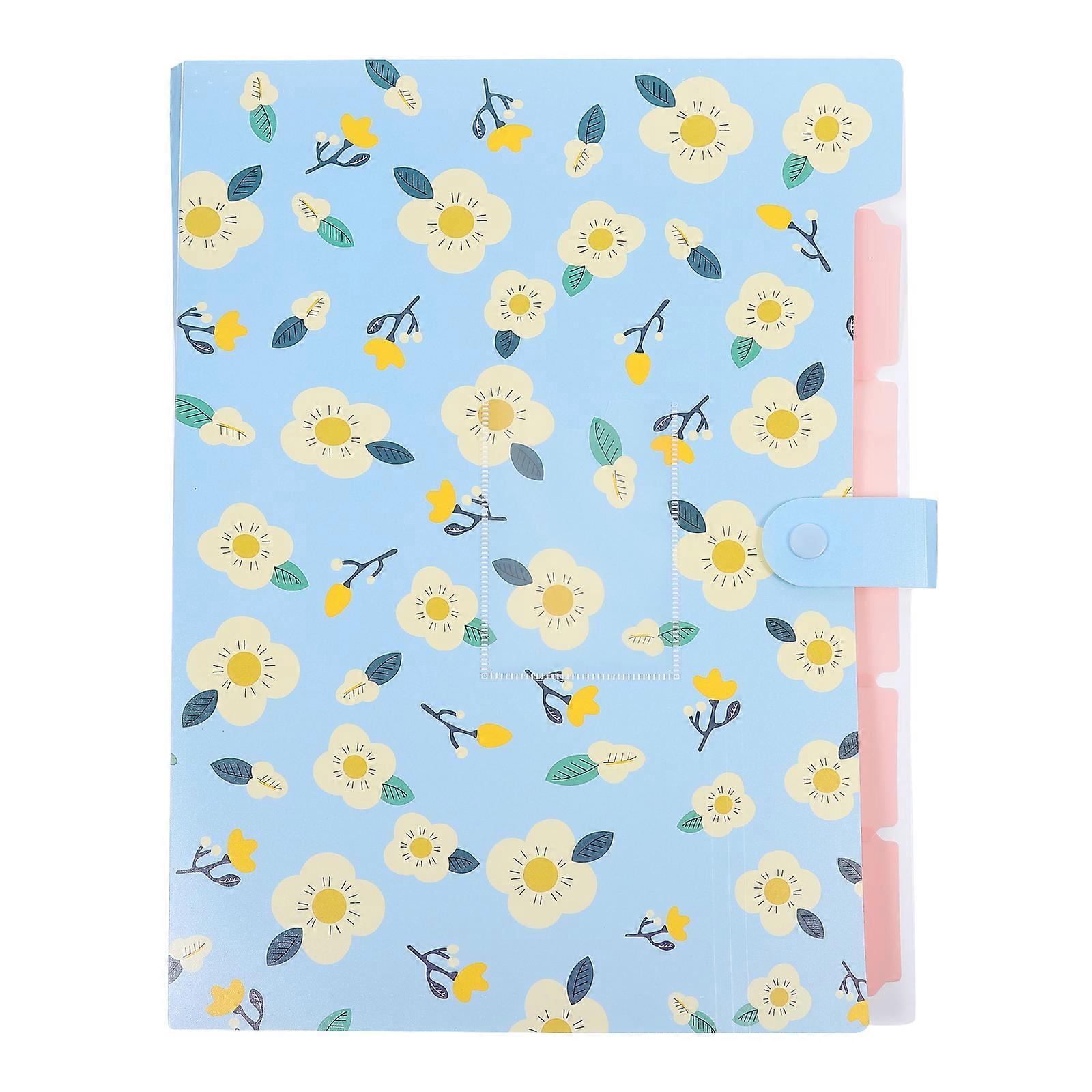 1Pc Multi-layer Office File Folder Test Paper Bag Plastic Document Folder