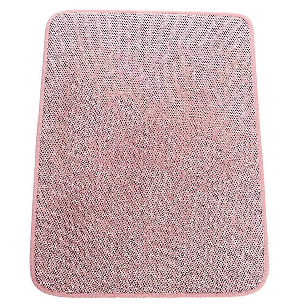 Dish Mat Microfiber Dish Drying Mat, Super Absorbentpink