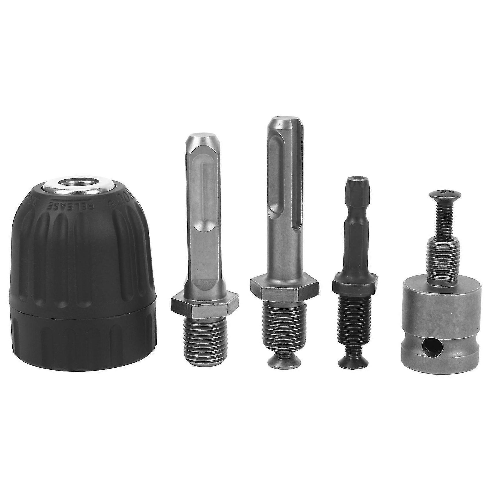 38-24unf Keyless Drill Chuck Converter Conversion Tool With Hex Round Square For Impact Hammer Ele