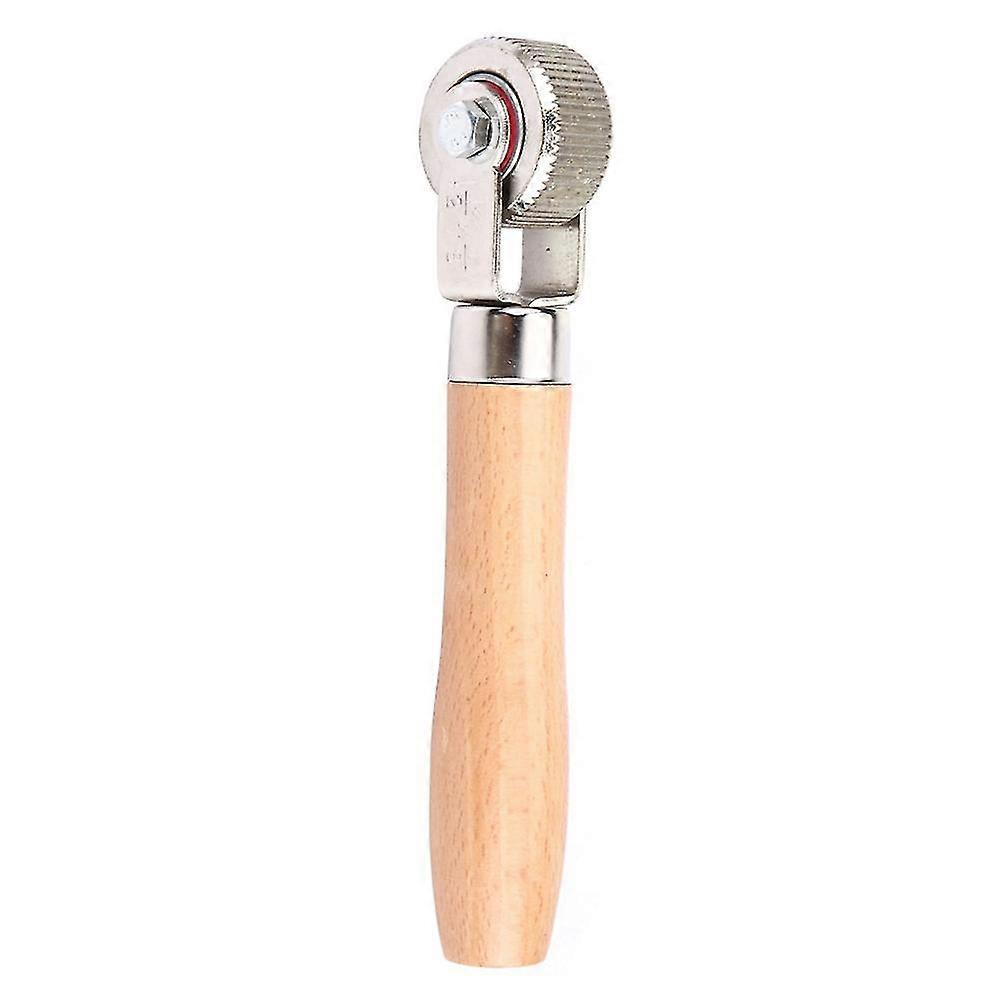 Car Wheel Tire Patch Repair Stitcher with Wooden Handle and Ball Bearing Roller