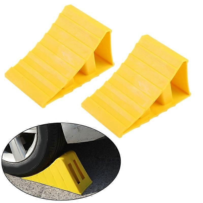 Wheel Ramp Skid Stop 2Pcs Wheel Chocks Stop Slider Block for Car Travel Trailer RV Accessories