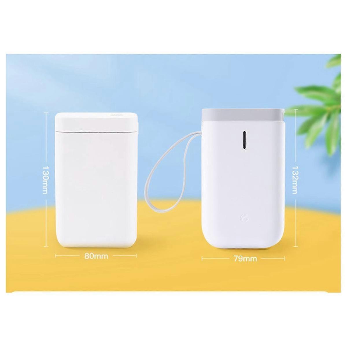 D101 Label Printer Home Handheld Bluetooth Typing Price Organizer Smart Labeler with 12X40mm 160 White White Label Paper