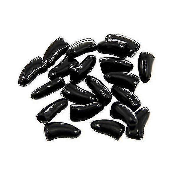 40 Pcs Gato Gato Macio Pregos Tampas Pet Paw Claw Protetor Nails Capa com aplicador de cola grátis