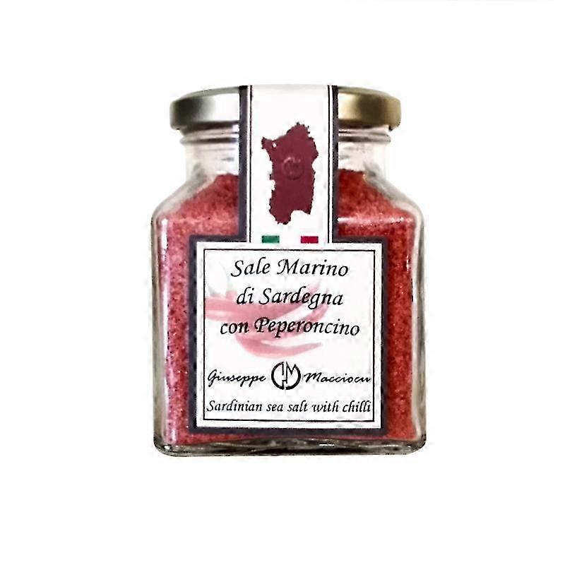 Sardinie mořská sůl s mletým chilli chilli chilli chilli zrníčkem 210gr s kovovým víčkem