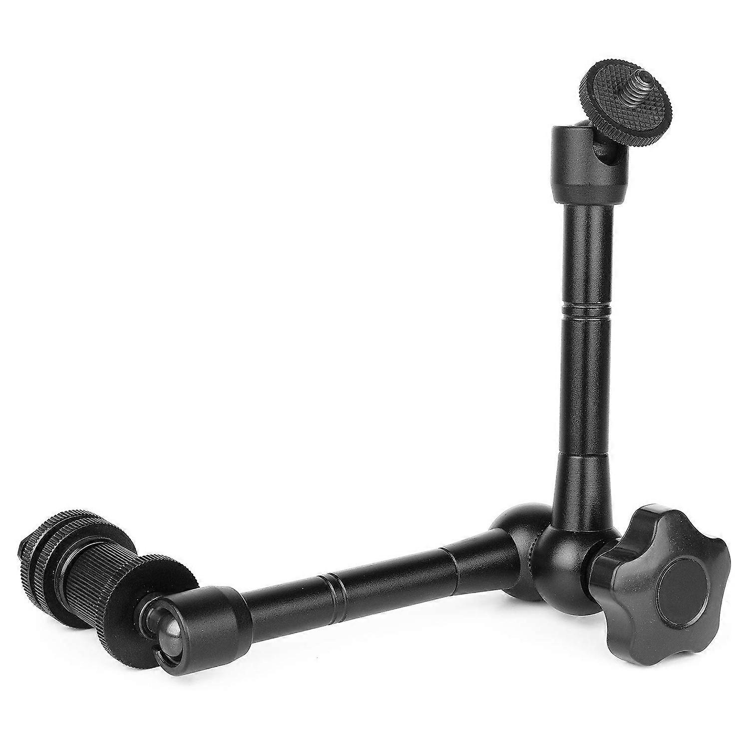 Arm 11 inch Articulating Arm Friction with Hot Shoe Mount & 1/4 inch Tripod Screw for DSLR Camera