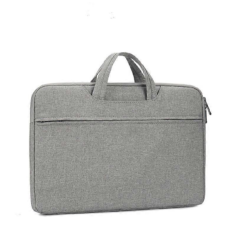 Business Document Briefcase A4 Zip Briefcase, Expandable Briefcase with Handle, Suitable for Office and Home, Dark Gray