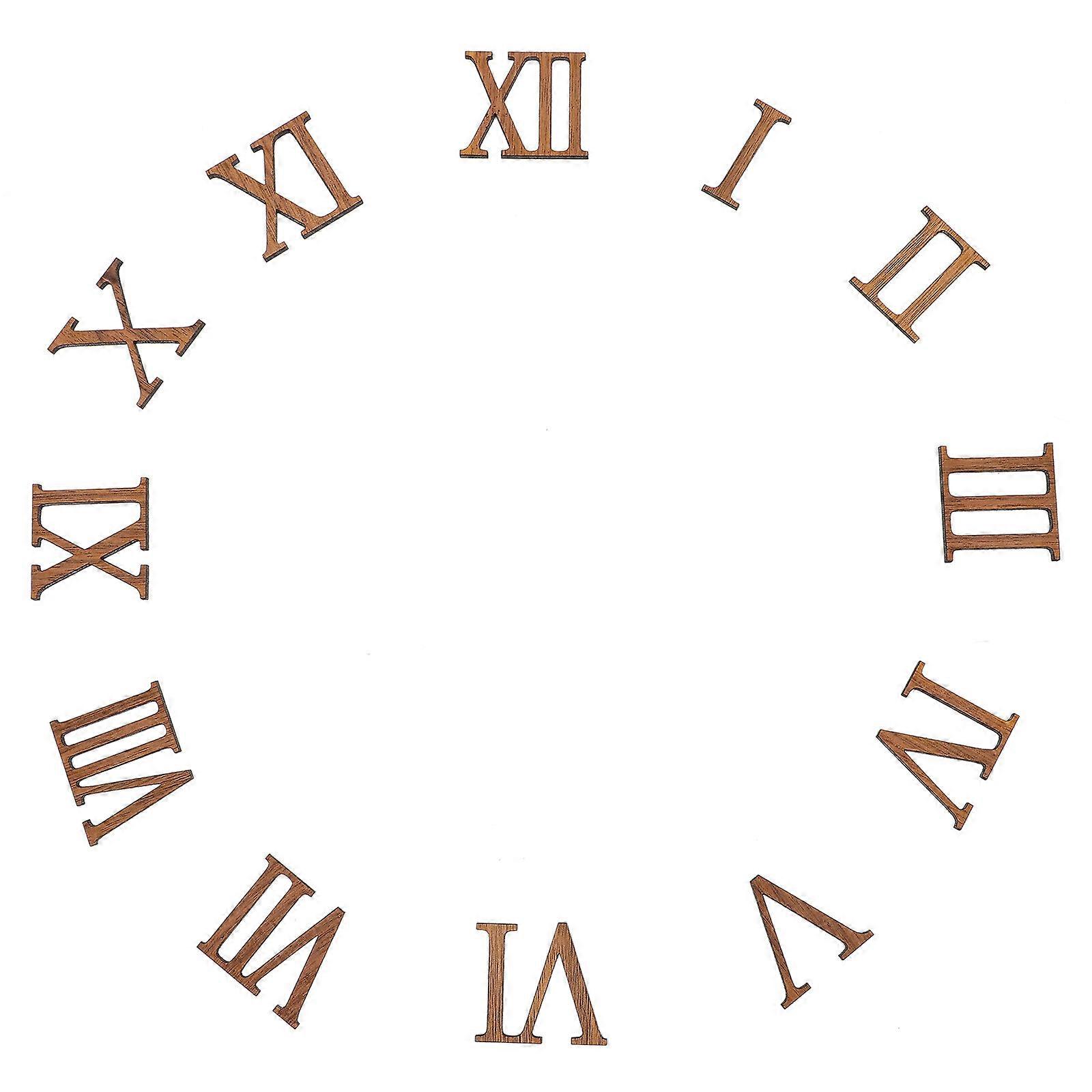 12pcs Wall Clock Numerals Clock Replacement Roman Number Clock Accessories