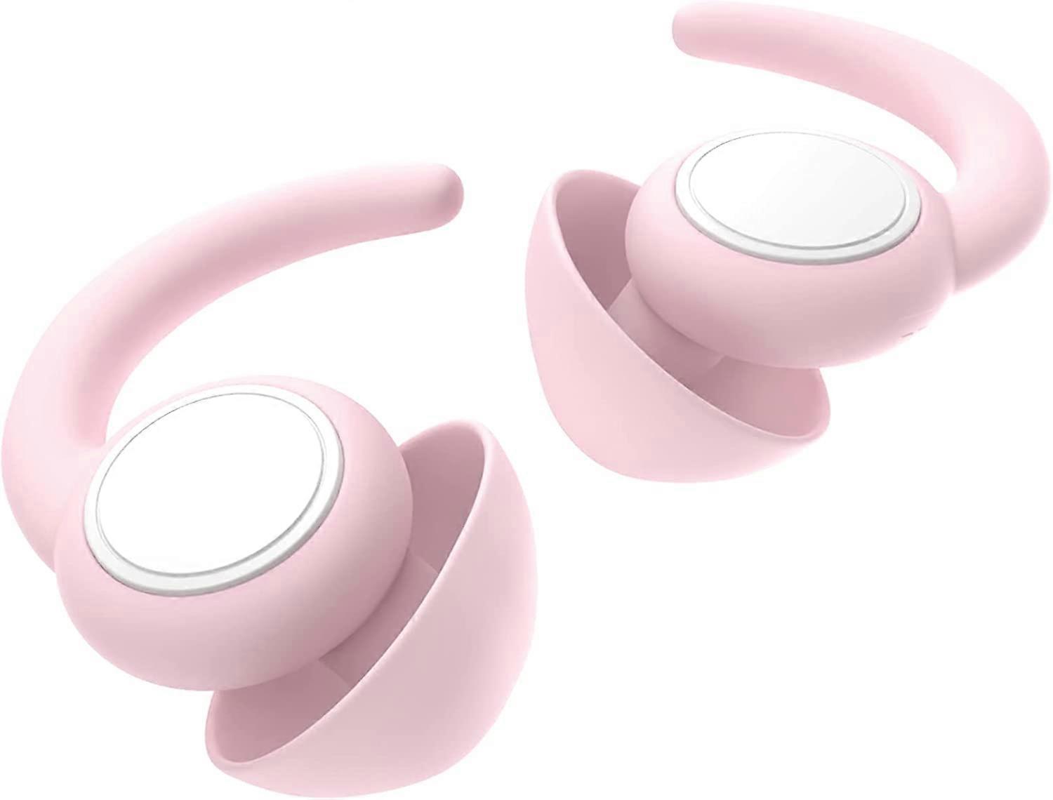 Sleeping Ear Plugs, Reusable Silicone Ear Plug, Earplugs for Sound Machine Noise Cancelling, for Sleeping 2 Pairs(S/L), Swimming, Snoring, Concerts, W