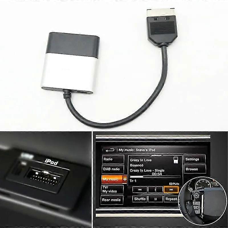 Bluetooth-compatible Car Kit Music Receiver Airdual 30 Pin IPod Interface AUX Adapter for Land Rover Jaguar