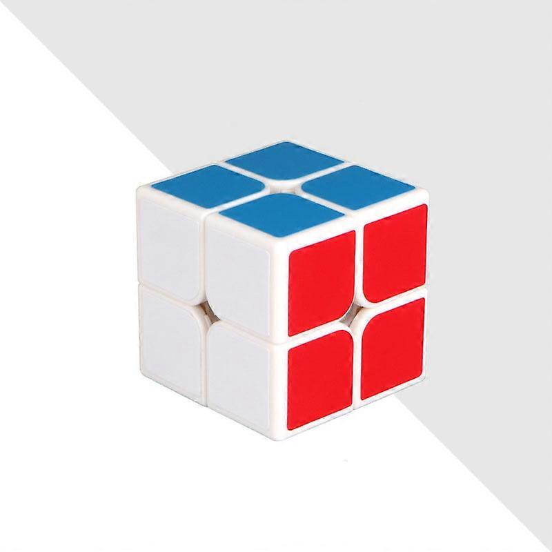 2X2 Magic cube 2 by 2 cube 50mm speed pocket sticker puzzle cube professional educational toys for children