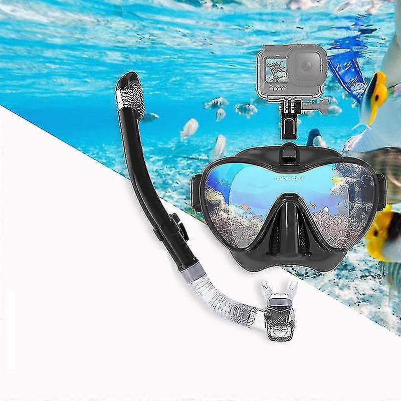 Diving Goggles With Gopro Bracket Free Diving Snorkeling Mask With Dry Top Snorkel Tw