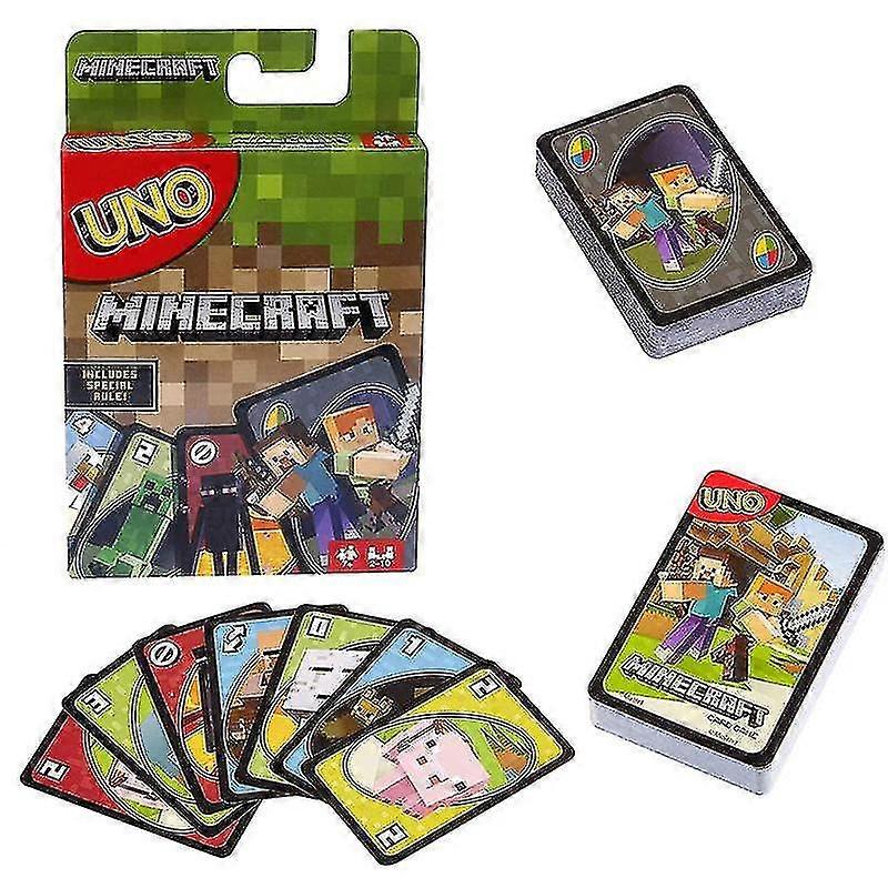 Minecraft Uno Kortti Peli Perhe Hauskaa
