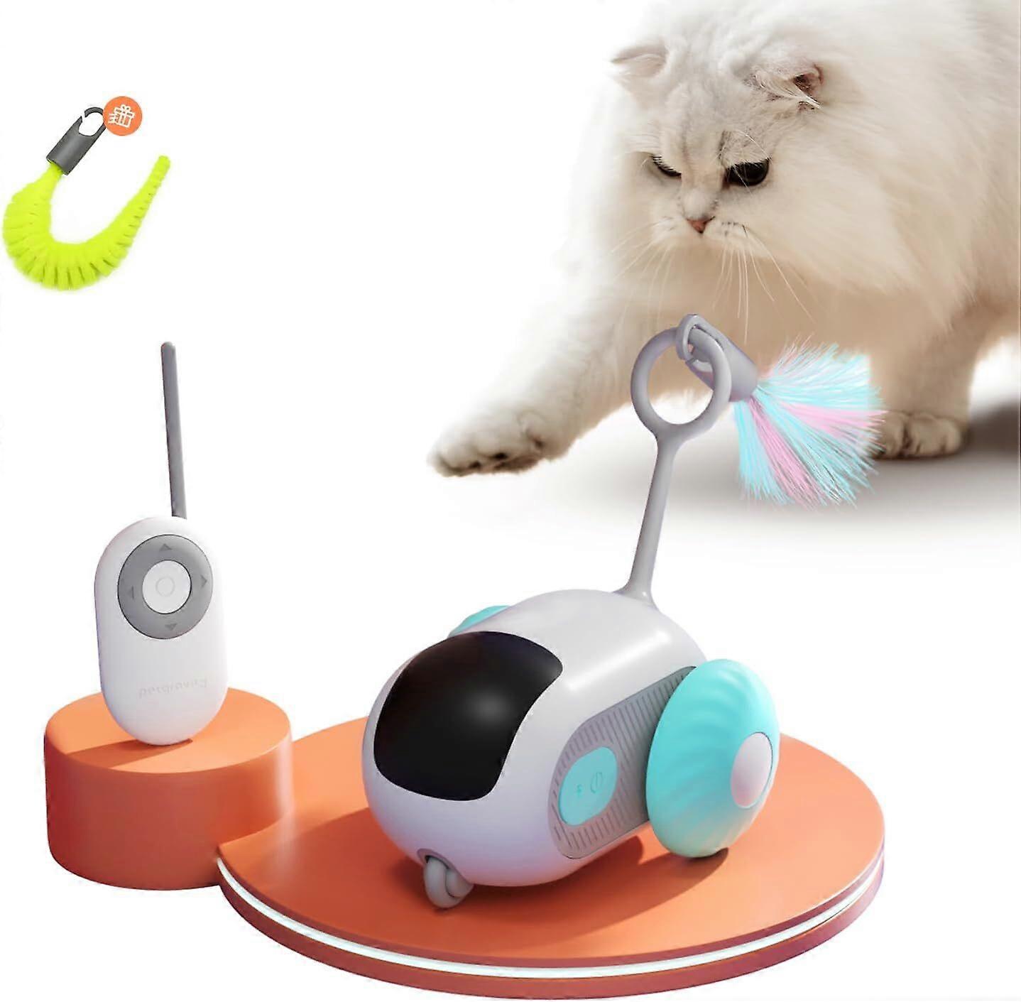 Smart Car Remote Control Electric Cat Toy, Funny Feather Smart Interactive Cat Toy