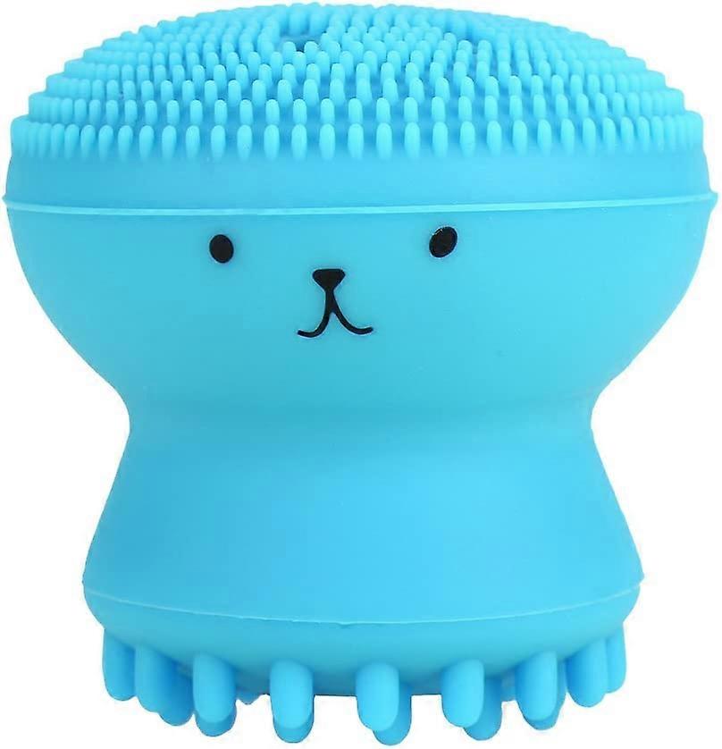 Βούρτσα Καθαρισμού Προσώπου, Σιλικόνη Καθαριστικό Προσώπου Απολεπιστικό Λάδι Μασάζ Βαθύς Καθαρισμός Πόρων (Μπλε)