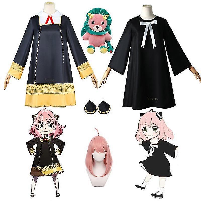 Anya Cosplay Costume Anime Spy X Family Outfit Anya Forger Cos With Wig Earring