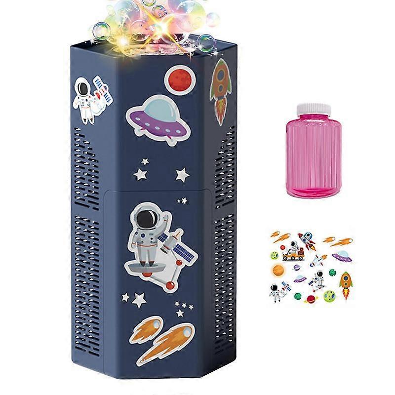Firework Bubble Machine 12 Holes Astronaut for Parties Bubbles with Light & Sound Party Favors