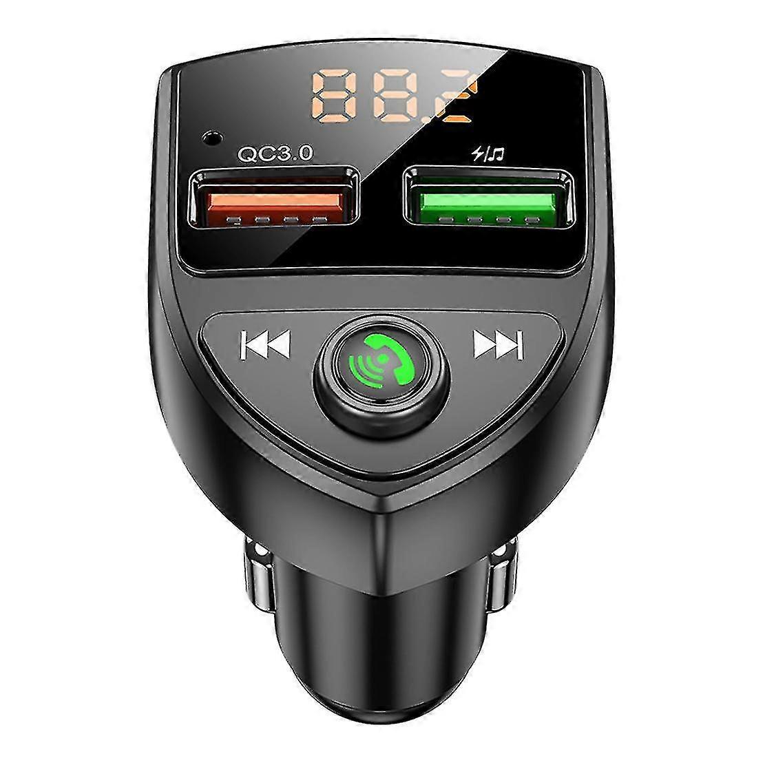 C8 Qc 3.0 Diente 5.0 FM Transmisor Reproductor de MP3 Manos Libres
