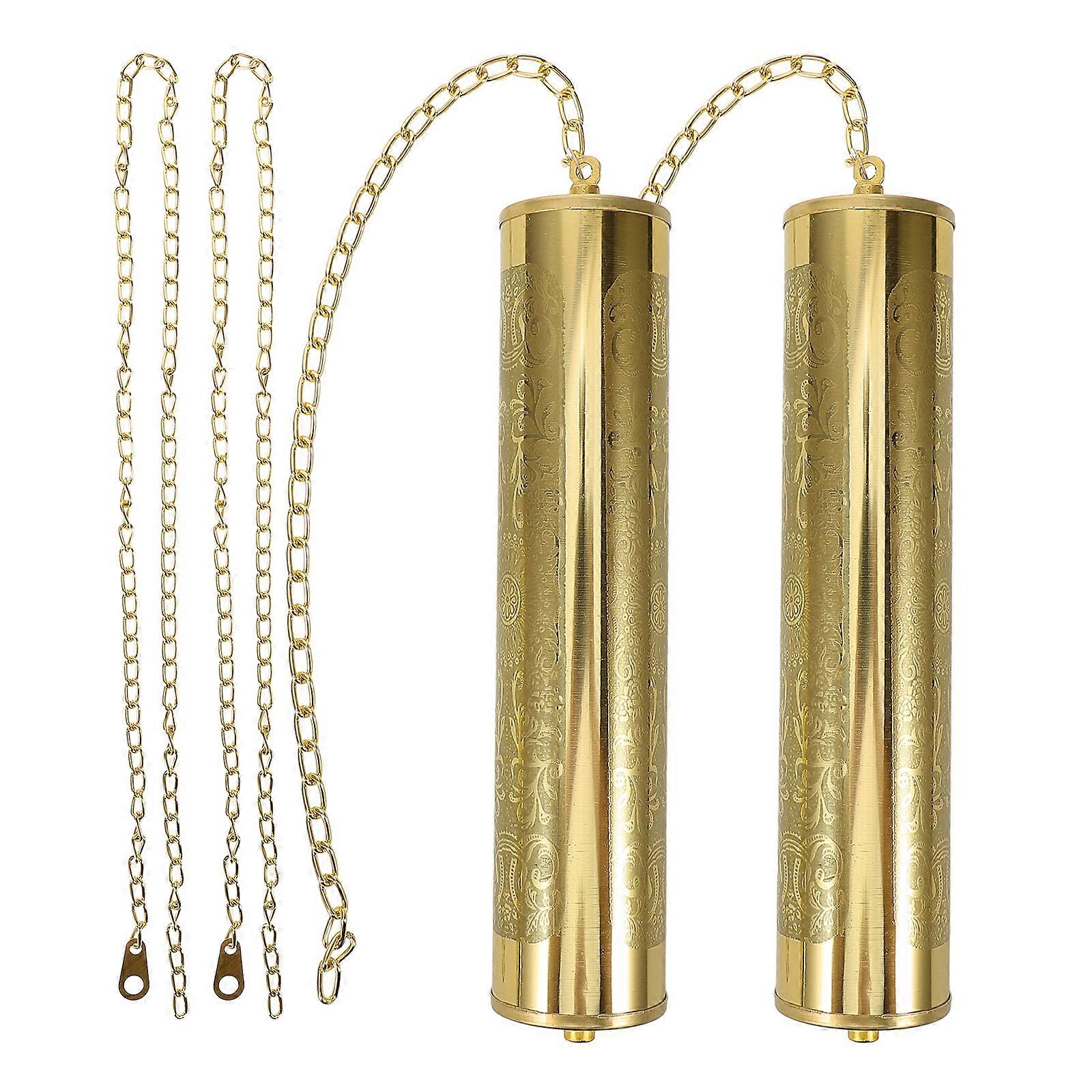 1 Set of Heavy Duty Iron Clock Weight Grandfather Clock Weight Part DIY Chain Weight Clock Wall Clock Supply