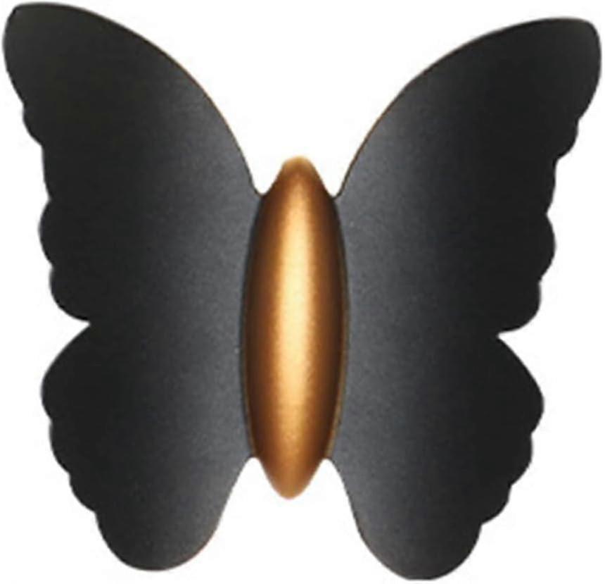 Modern Outdoor Wall Light with LED Projector and Butterfly Design