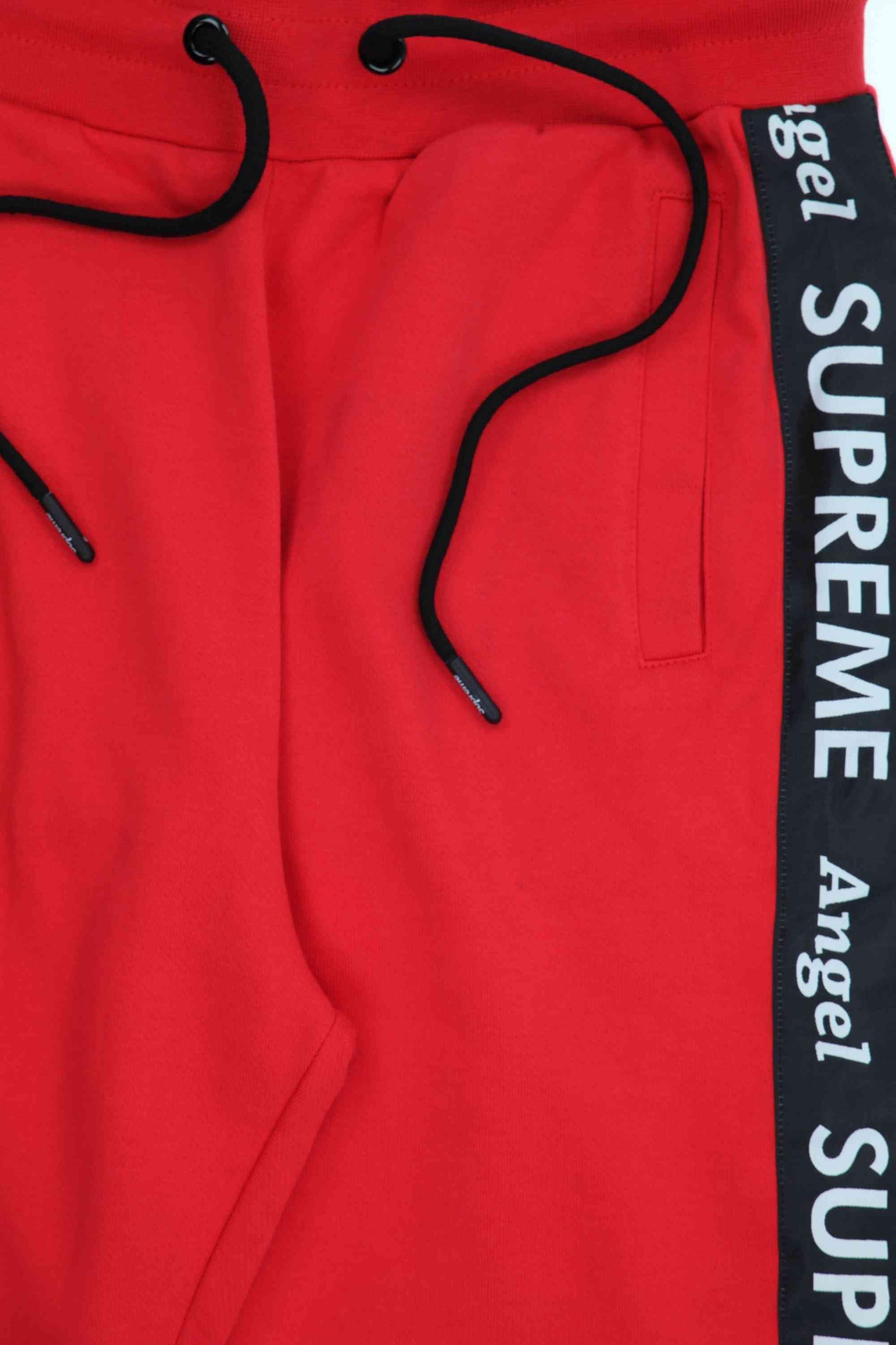 Men's Red Supreme Angel Tracksuit Set 