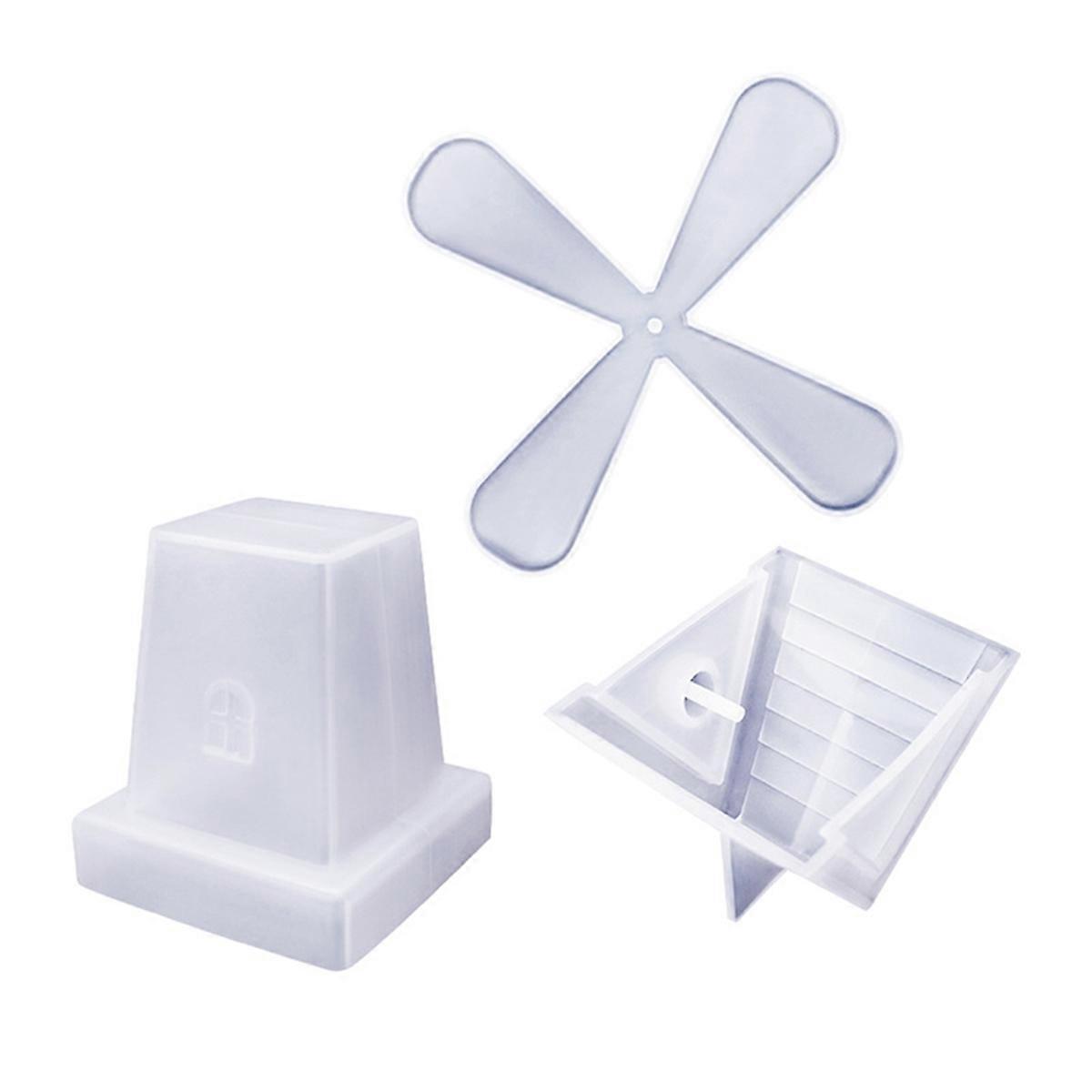 Crystal Glue Mold Rotating Windmill Mold Decoration Table Decoration Candle Mold