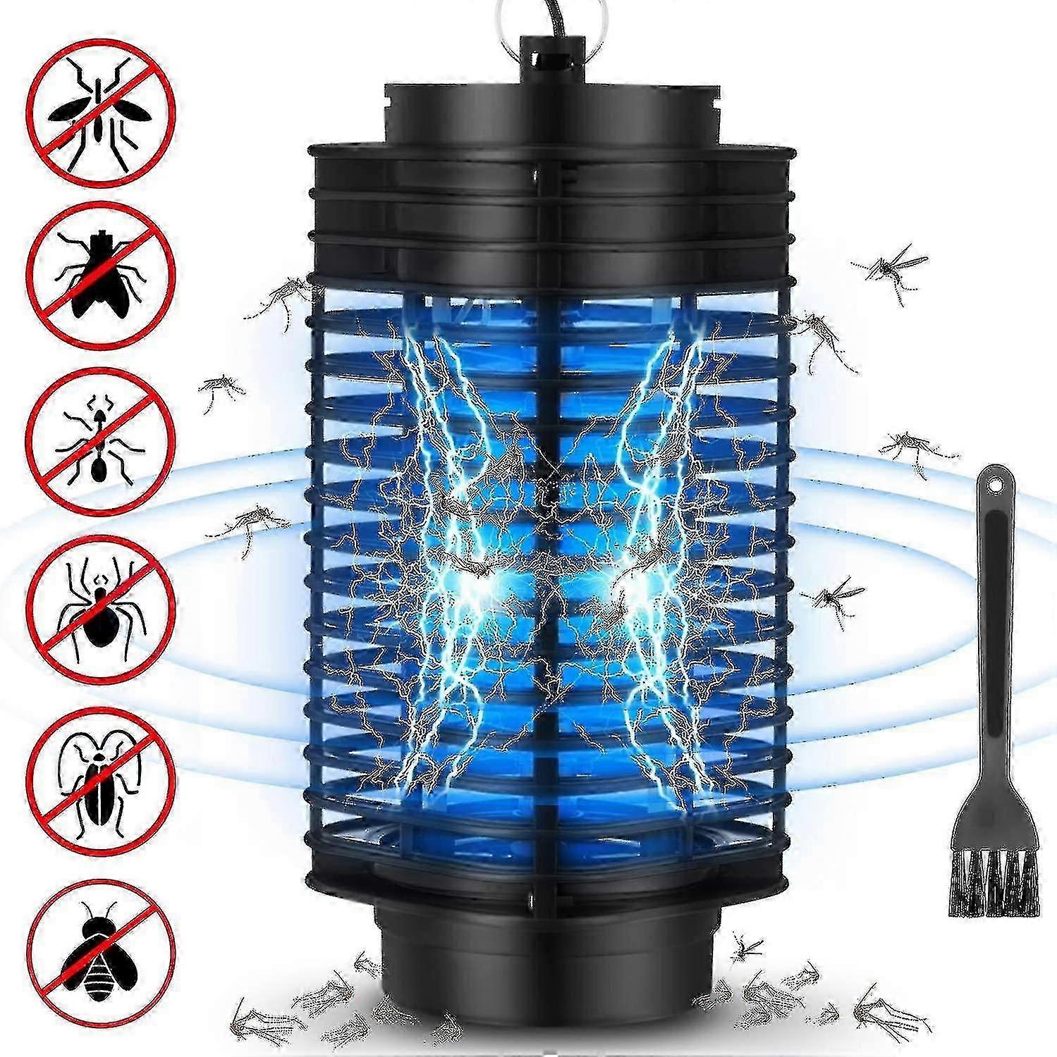 Lâmpada assassina de mosquitos, poderoso zapper de insetos elétricos, assassino de insetos
