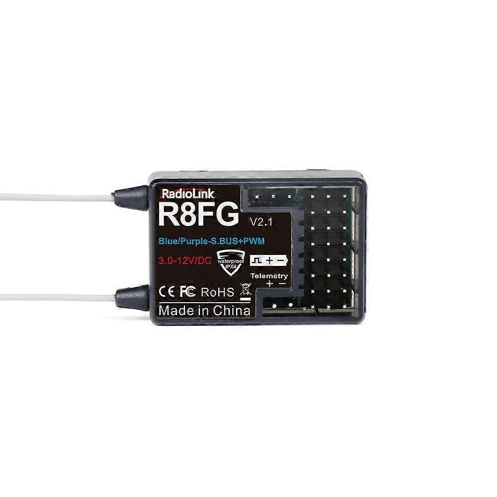 Radiolink R8FG V2.1 2.4GHz 8CH Dual Antenna Built-in Gyro Long Range RX RC Receiver for RC Car Boat