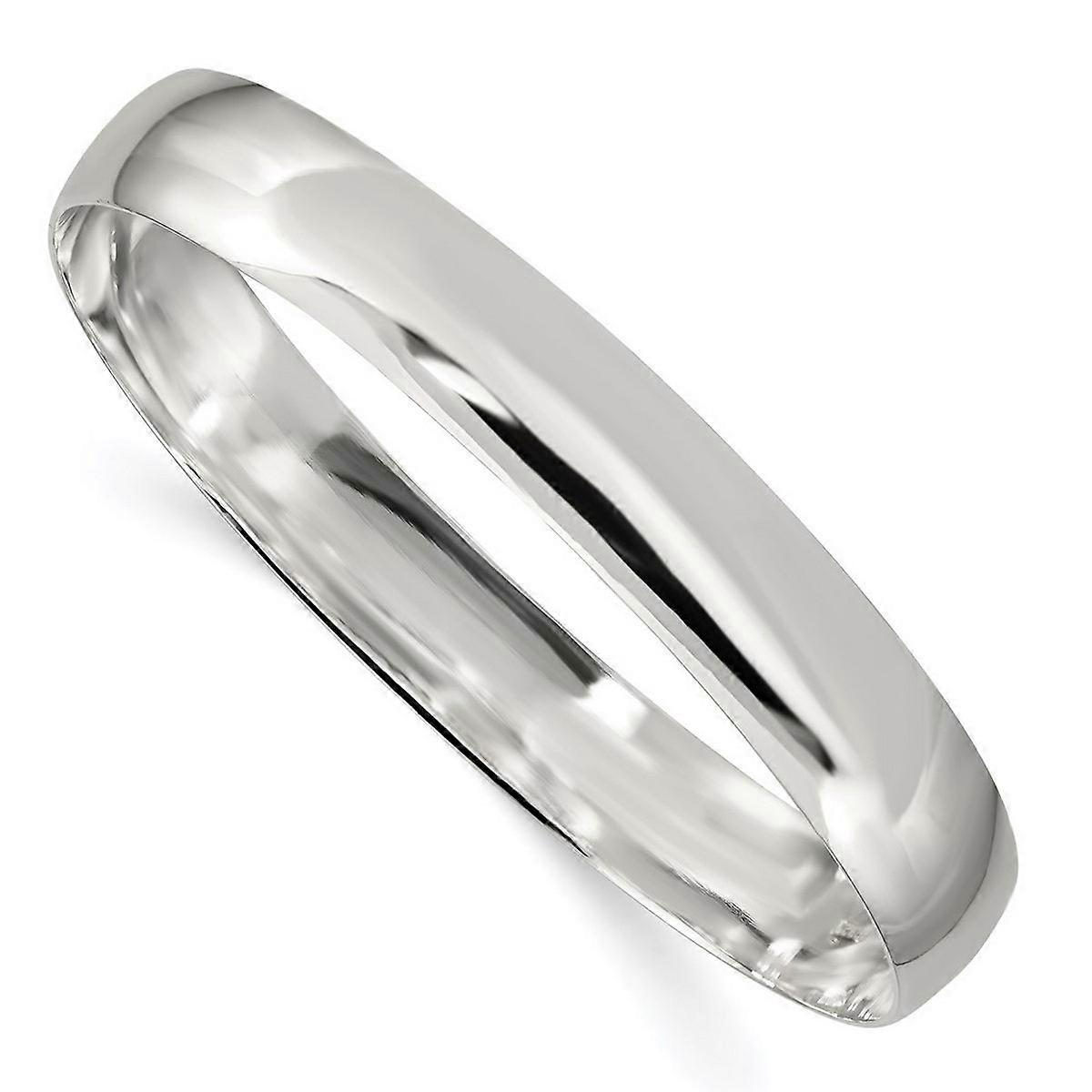 925 Sterling Silver Solid Plain Slip On Bangle Bracelet Cuff Bracelet for Women