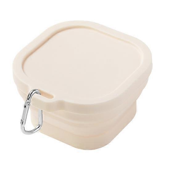 400/750ML Collapsible Silicone Bowl Folding Food Storage Container with Lid Airtight Lunch Box for Camping Hiking