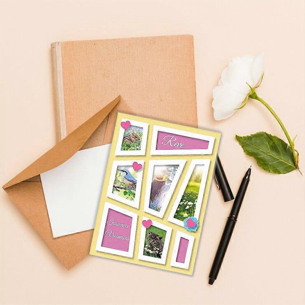 Basic Geometry Border Frame Metal Cutting Dies - DIY Scrapbook Embossing Stencils For Card Making