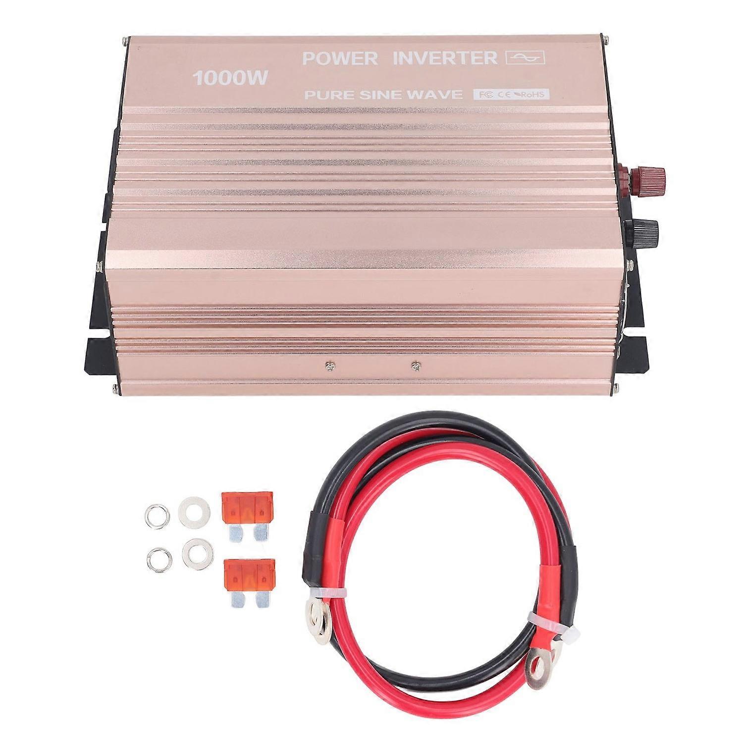 1000w Car Power Inverter LCD Display Pure Sine Wave Power Inverter for Electric Vehicle Home Emergen