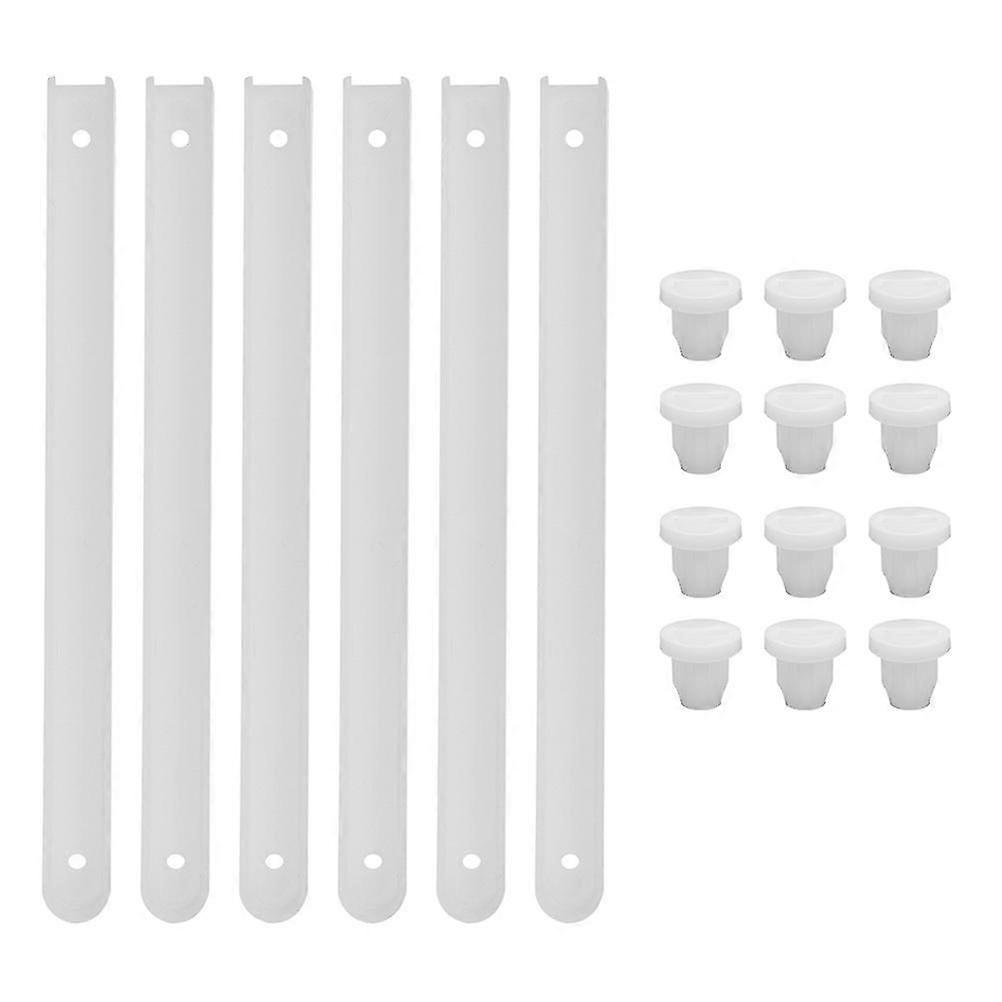 3 Sets White Drawer Drawer Rollers Drawer Glides Keyboard Tray Slides Dresser Drawer Slides Drawer Slide Bracket