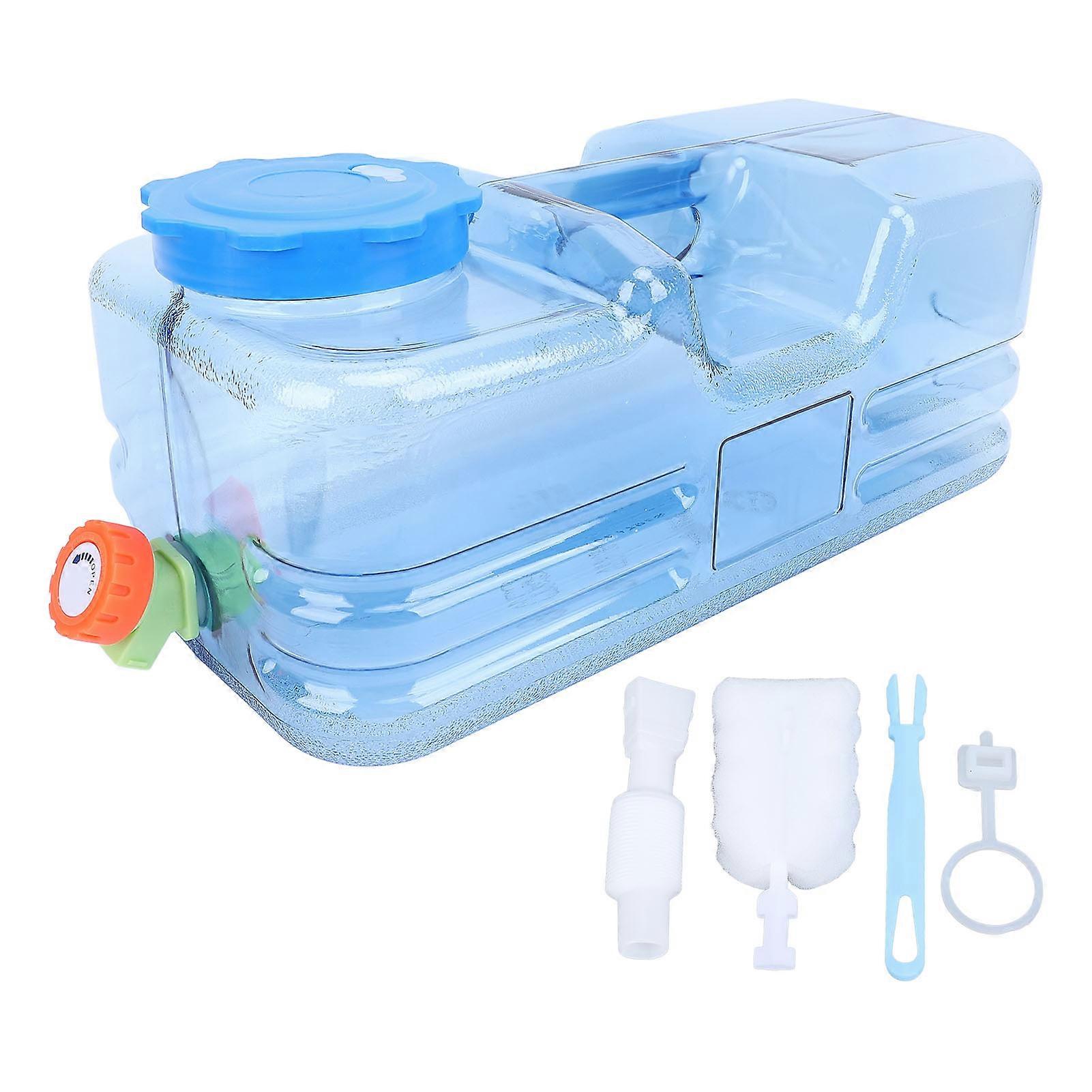 10L RV Wassertank Lebensmittelqualität PC Hitzebeständigkeit Tragbarer Wasserbehälter mit Zapfhahn für Trailer Camper Boot Yacht
