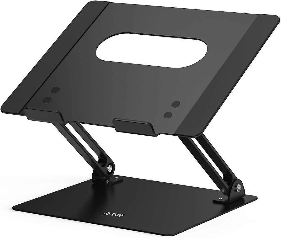 Laptop Stand, Aluminum Computer Riser, Ergonomic Height Angle Adjustable Computer Stand Compatible with Laptops - Silver