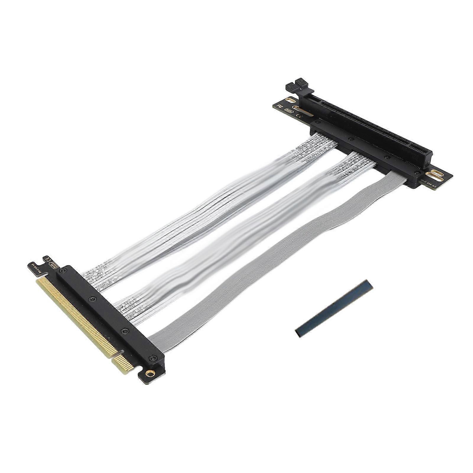 PCIE4.0x16 Riser Cable 90 Degree Elbow Graphics Card Extension Cable 32Gbps Transfer Rate Compatible with 4090