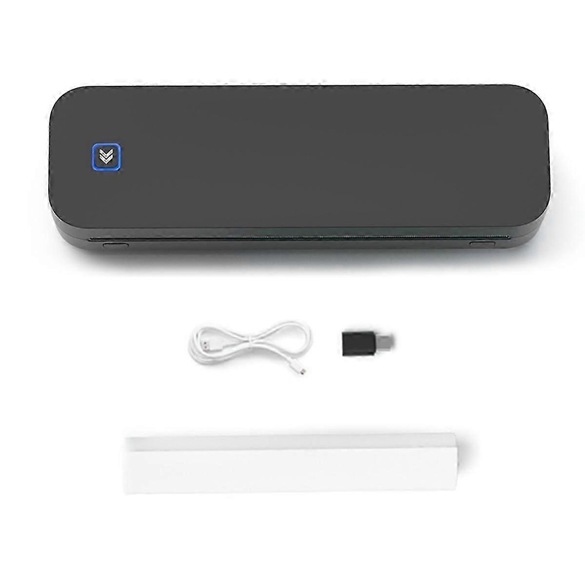 Portable A4 Thermal Printer Inkless for Office Photo PDF Document Memo Stencil Printing Black