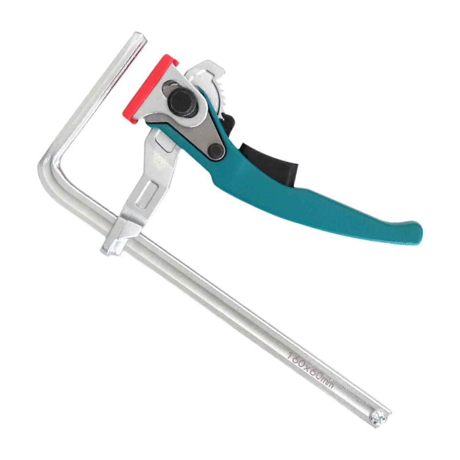 Ratcheting Table Clamp Strong Clamping Force Sturdy Ratchet Guide Rail Clamp 17.3cmx10.9cm