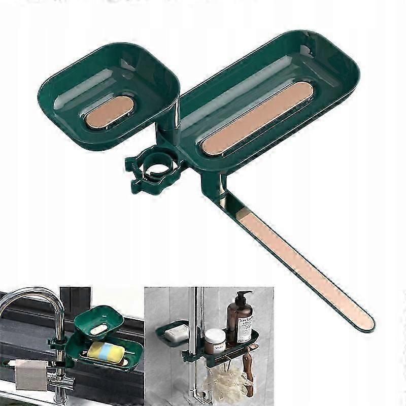 Multifunctional Faucet Shower Rod Shelf