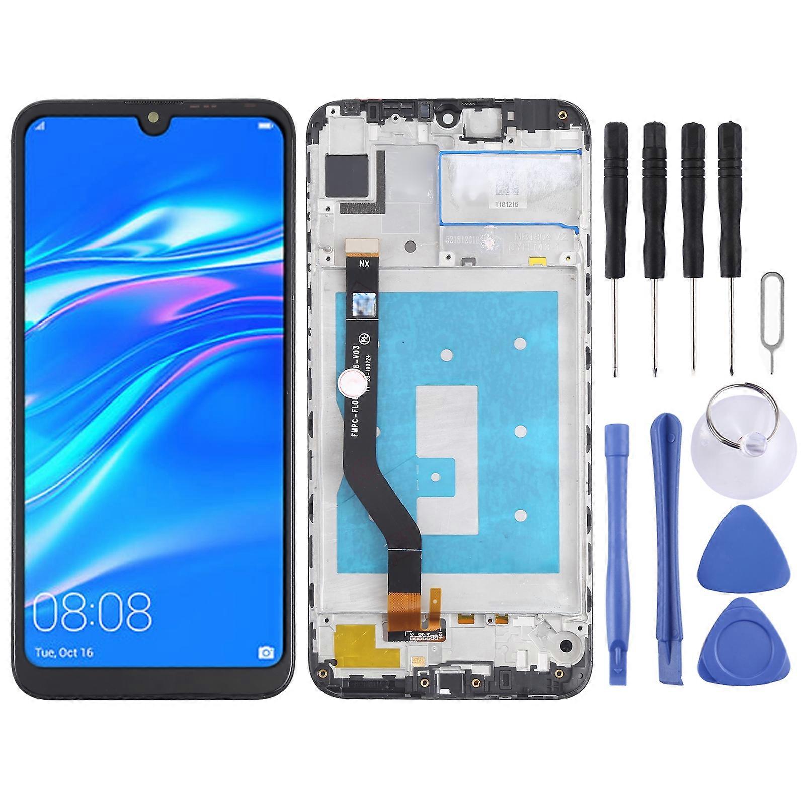 Οθόνη LCD cOem για Huawei Y7 (2019) (High Version) Digitizer Πλήρης συναρμολόγηση με πλαίσιο (μαύρο)