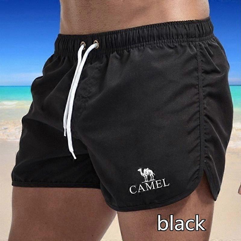 CAMEL Summer Men's Quick-Drying Swim Trunks Sports Pants Swimwear Beach Shorts Jogging Shorts