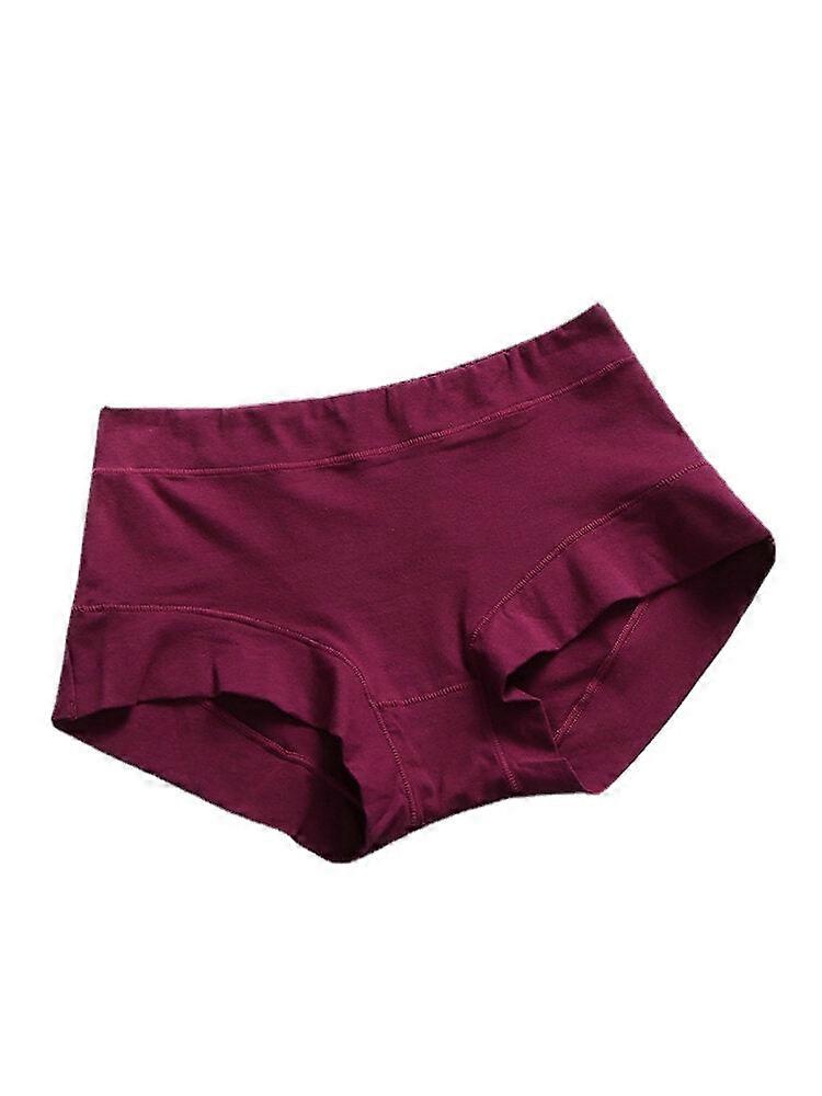 Women's Seamless Cotton Mid Waist Breathable Panties - Multi Color