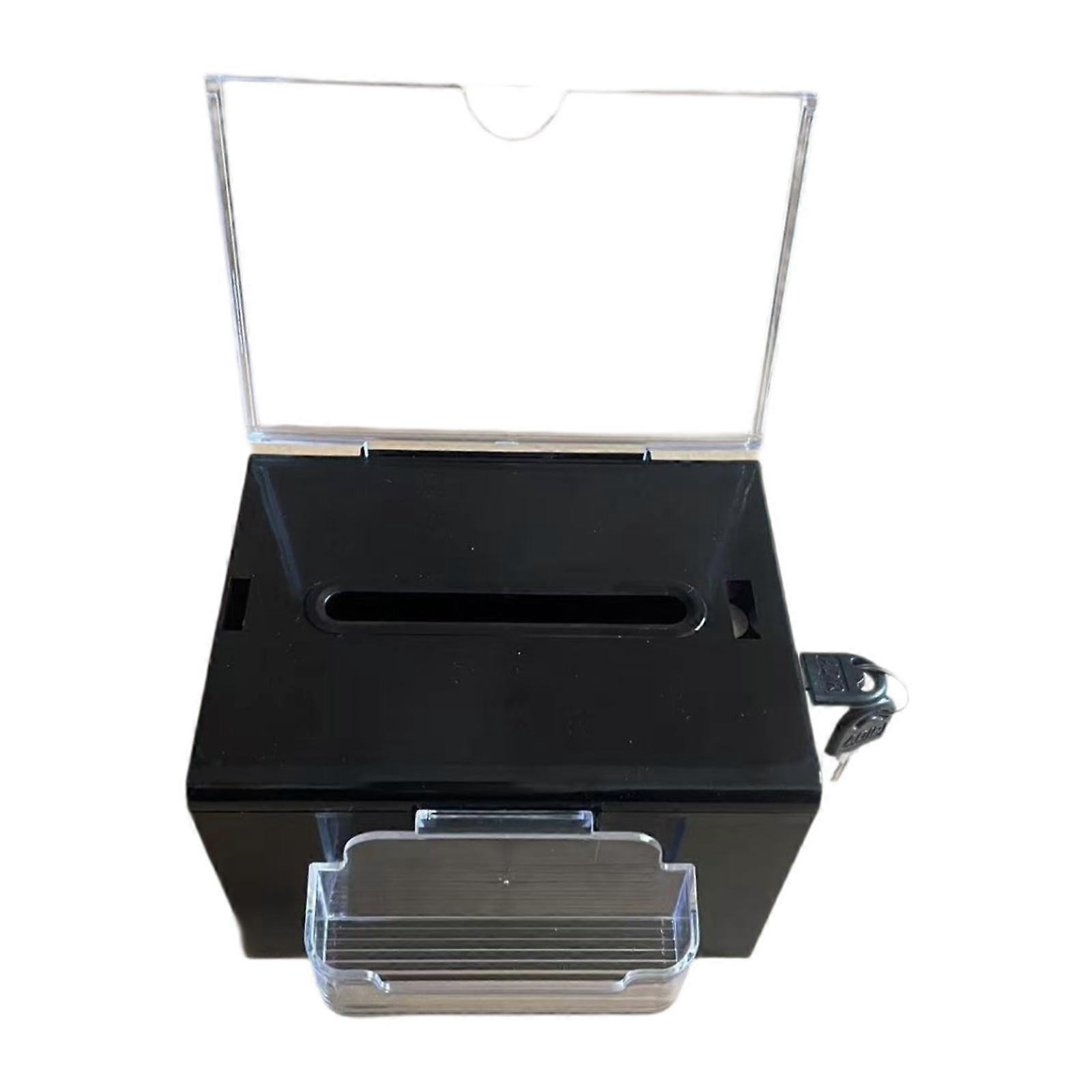 Suggestion Box Donation Case Lightweight with Key Business Cards Case Ticket Box