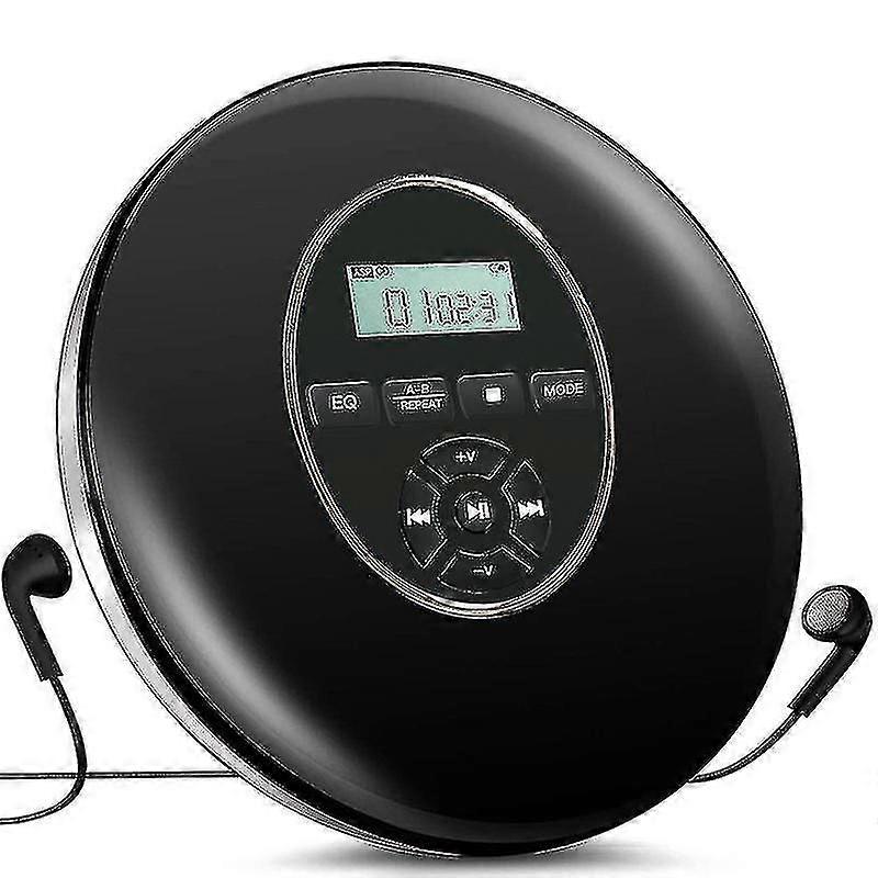 Portable Walkman Cd Player With Headset High Definition Lossless Digital Audio Walkman Lcd Display Programmed Playback Personal Cd Player For Car