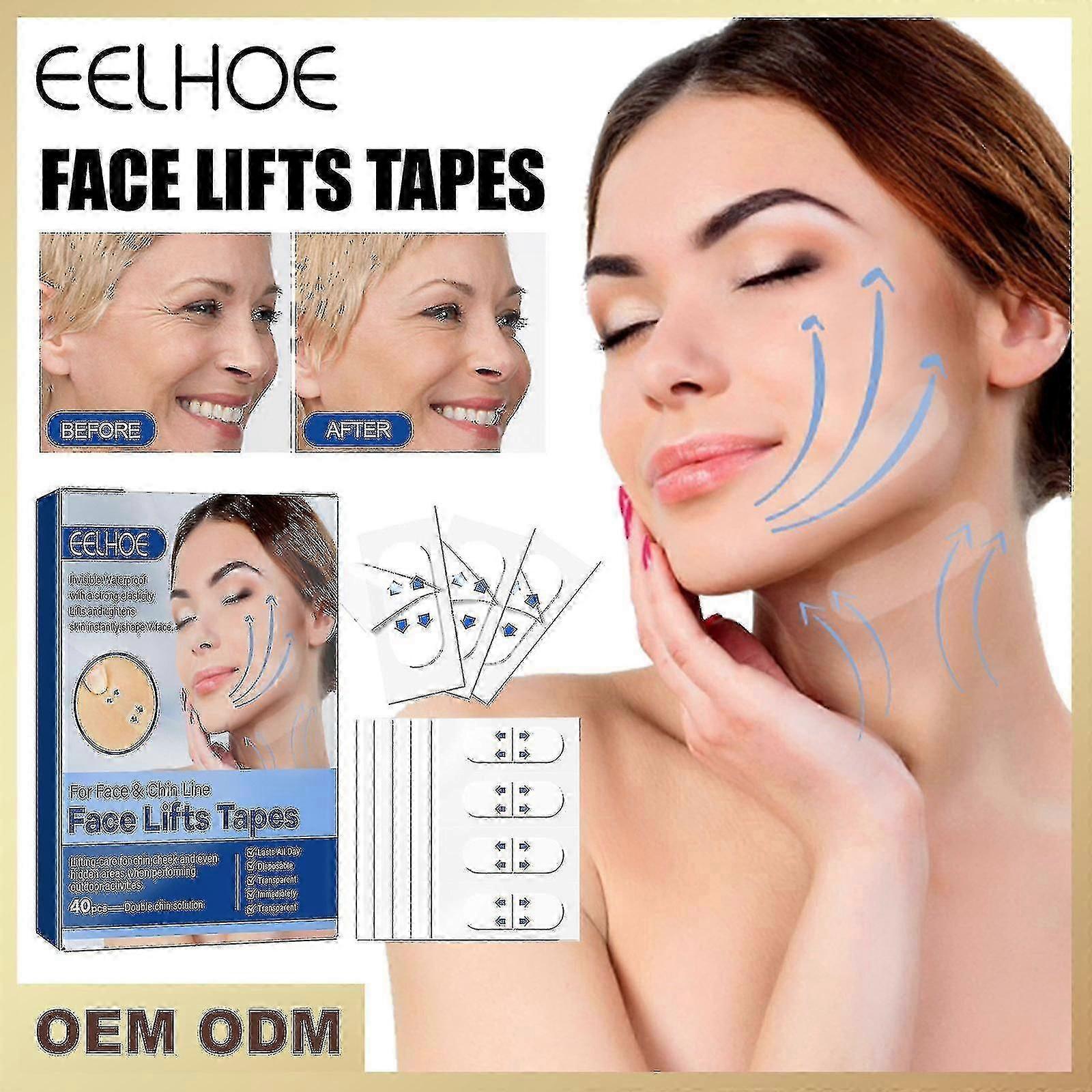 Face Lifting Patch, Ultra-thin Elastic Adhesives Tighten Skin And Remove Wrinkles, Face Lifting Sticker Tape Face Lift Stickers