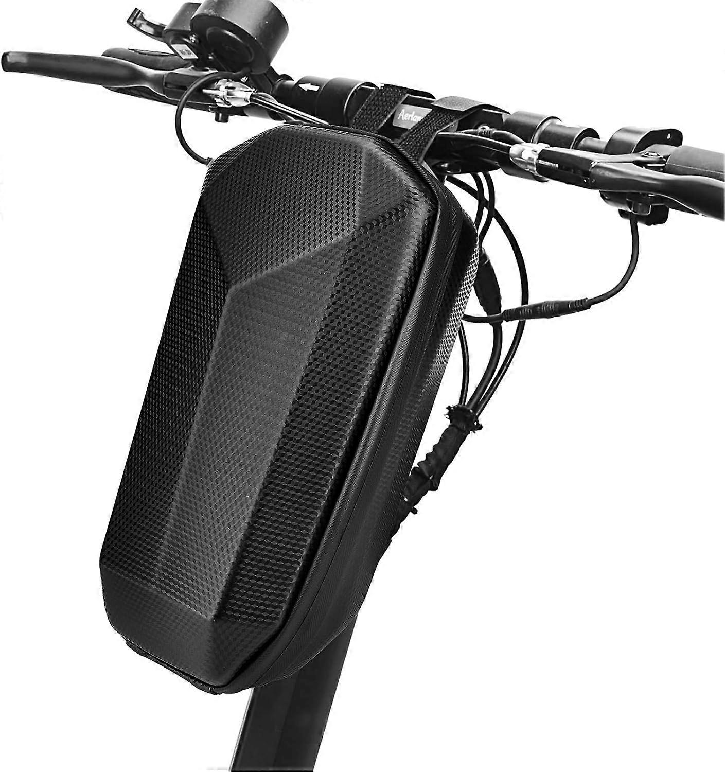 5L Electric Scooter Handlebar Bag, Four-fold Hook and Loop Design with Cold Pressed Hard Housing for Seamless Integration