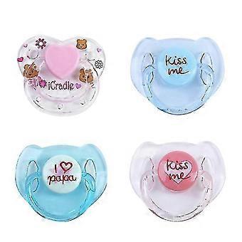 4 Stück Reborn Puppe Zubehör Magnet Schnuller Lebensechte Reborn Baby Puppen Zubehör Magnetische Nippel - A-Good