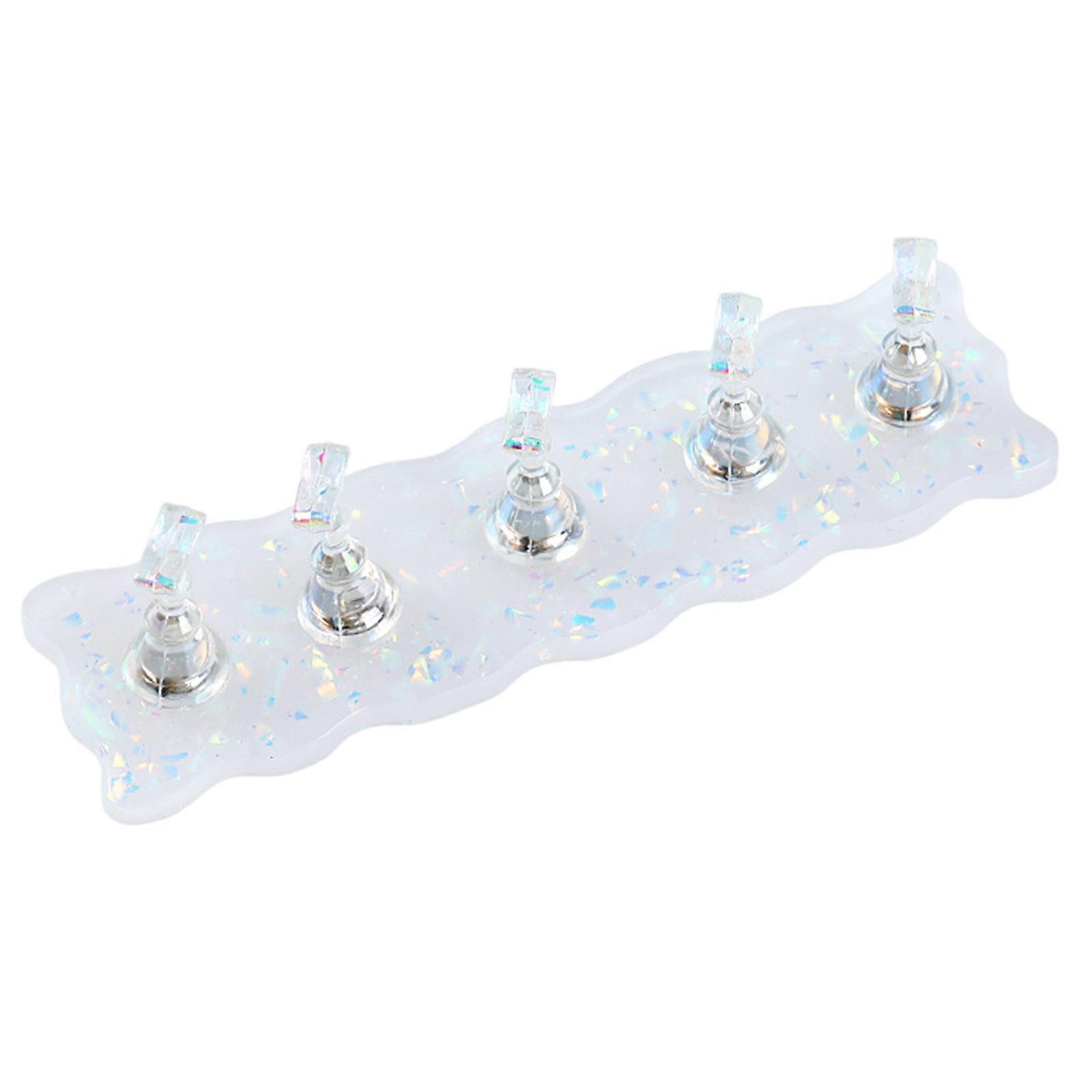 Supporto magnetico per unghie, supporto per unghie in acrilico, supporto per manicure, supporto per unghie per centri estetici